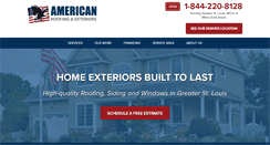 Desktop Screenshot of americanroofingandexteriors.com